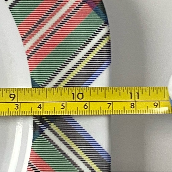 ASPEN HOME Tartan Plaid Dinner Plate Set of 4 Dinner 10.5” Melamine MINT Cond - Picture 5 of 16